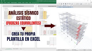 ANALISIS SISMICO ESTATICO EN EXCEL PASO A PASO / E.030 2018, ETABS / V3