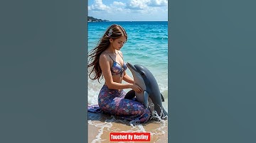 Mermaid Bonds with a Dolphin | AI Fantasy Beauty in 4K Ultra Realism