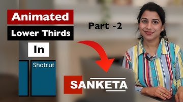 Text Effect/ Animated Lower Thirds in Shotcut Part 2
