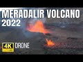 Lava way north into vast Fagridalur valleys. Drone (4K). 10.08.22