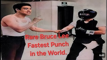 The Most INSANE Piece of BRUCE LEE Footage You will Ever See. Worlds Fastest Punch Ever Recorded.