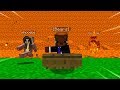 I told 100 minecraft players that lava was rising... but i lied