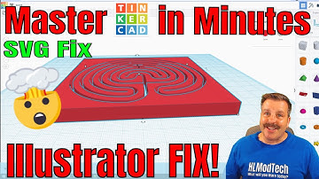 Pixlr picsvg & Tinkercad SVG Import Adobe Illustrator Fix in minutes!