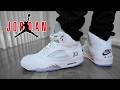 DO NOT BUY JORDAN 5 WHITE METALLIC BEFORE WATCHING REVIEW &amp; ON FEET
