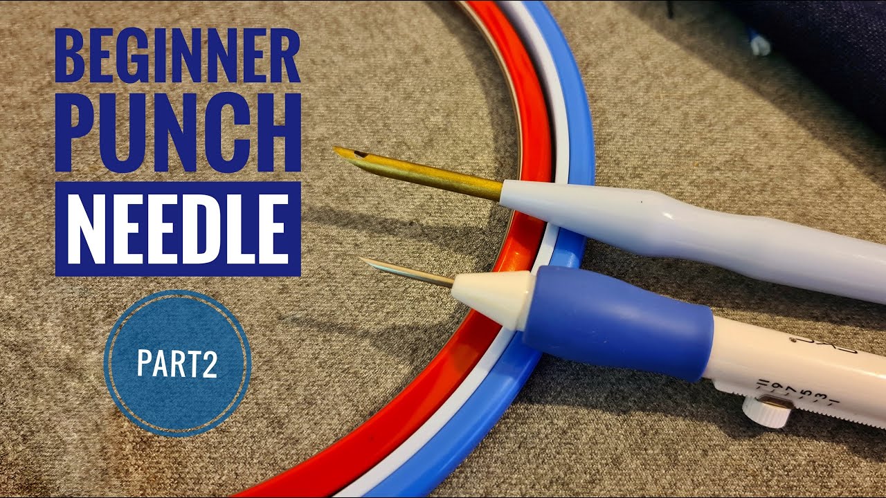 punch needle for beginner how to thread punch needle/دوره جامع نیدل