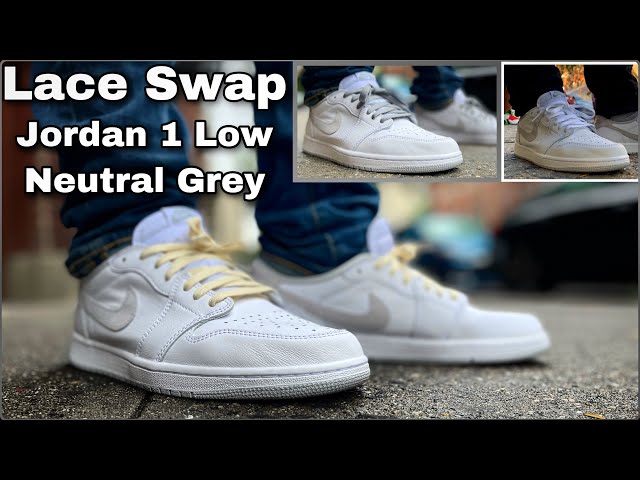 jordan 1 low neutral grey lace swap