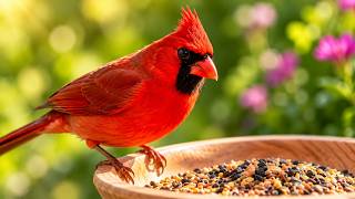 Cardinal Cracking Seeds in 4K — Hear Every Single Crunch
