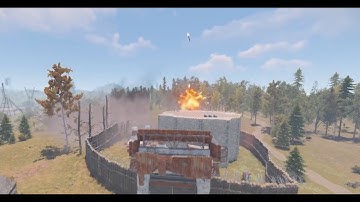 Rust - Raiding a neighbor with MLRS, Rockets & C4