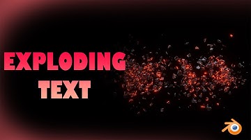 Make your TEXT EXPLODE using CELL FRACTURE add-on and RIGID BODY in BLENDER 2.9