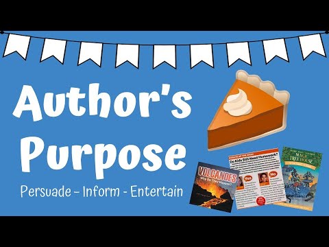 Author's Purpose Game Show  Authors purpose, Purpose games