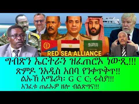 ግብጽን ኤርትራን ፈጢረነኦ ዘለዋ ነውጺ ጽምዶ ን አዲስ አበባ የንቀጥቅጥ ልኡኽ አሜሪካ