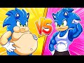 FAT Sonic Became to Muscle Sonic #2 - Sonic the Hedgehog 2 Animation