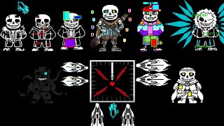 : Ink Sans fight 1-2 phase 3 INF HP |      1-2  3 INF HP