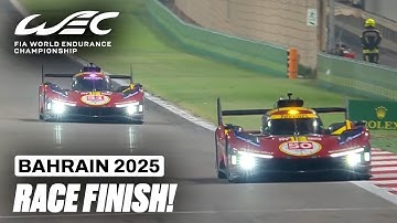 Final Laps & Race Finish! | Bapco Energies 8 Hours of Bahrain 2025 | FIA WEC