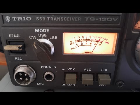 Old Trio TS120V HF Ham Radio Transceiver. First Test. #hamradio