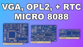 VGA, OPL2, + RTC Cards for the Micro 8088 Part 5 - Retro Modding Stream