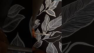 Leaf art 🍃 #shorts #viral #trending #diy #1million @CrafterAditi #pihupiyush #diy #video
