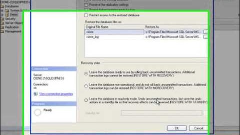 Sao lưu và phục hồi CSDL trong SQL Server 2005 Express