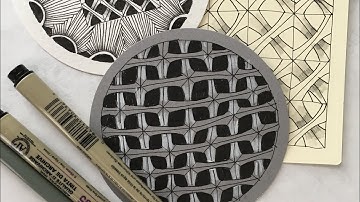 B Twined Tangle Pattern Lesson # 257