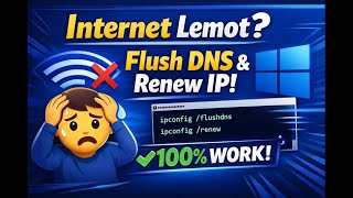 Internet Lemot? Coba Flush DNS & Renew IP di Windows (100% Work!)