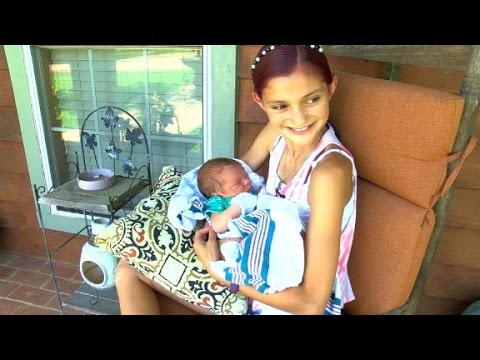 12-year-old girl helps deliver baby brother