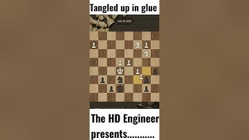 The HD Engineer presents.....  chess puzzle solution #tangled_up_in_glue #chess #shorts #chesslive✍️