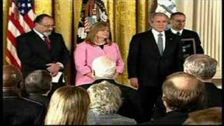 President Bush Breaks Down While Presenting Medal of Honor