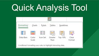 Quick Analysis Tool in #excel screenshot 5