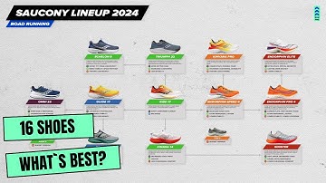 Saucony Running shoes lineup Scheme and Explanation 2024