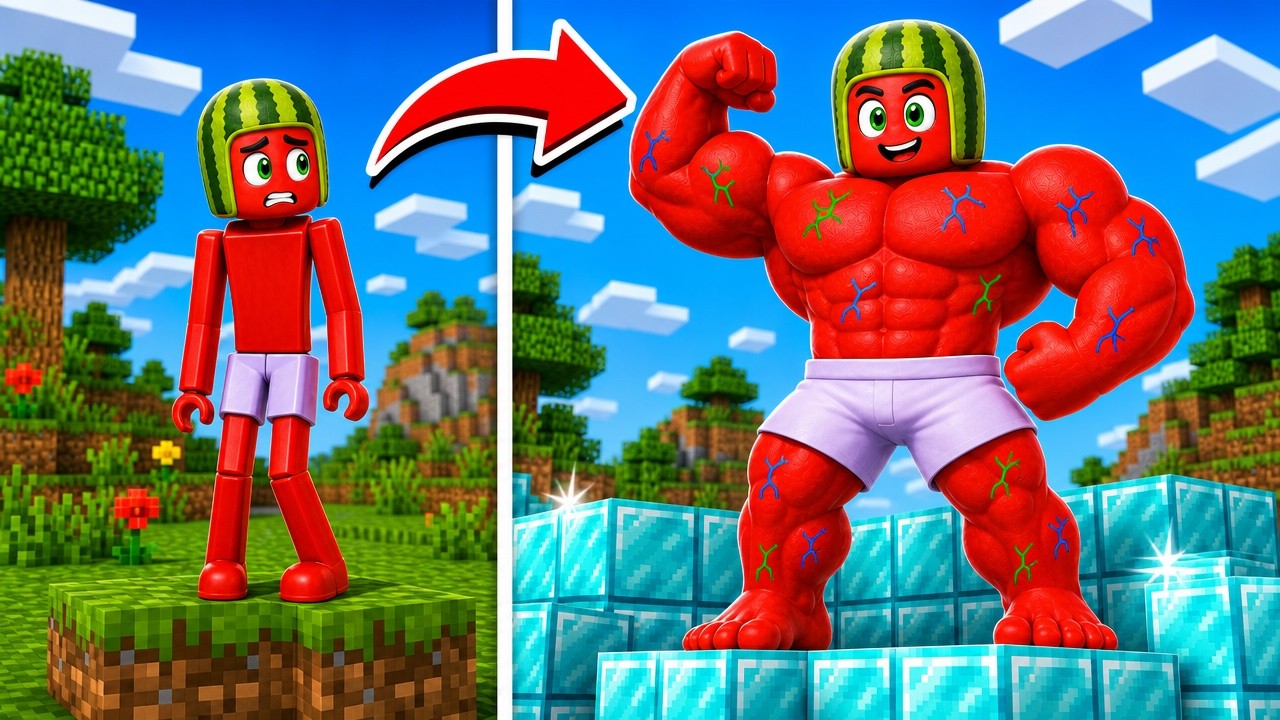 I Became a STICKMAN in Minecraft