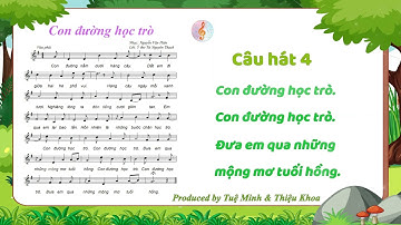 TẬP TỪNG CÂU HÁT BÀI CON ĐƯỜNG HỌC TRÒ   CHỦ ĐỀ 1  bộ sách KẾT NỐI TRI THỨC VỚI CUỘC SỐNG