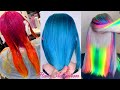 Amazing Rainbow Hair Color. Best Hair Colorful Transformation Tutorial Compilations!Self- hair Dying