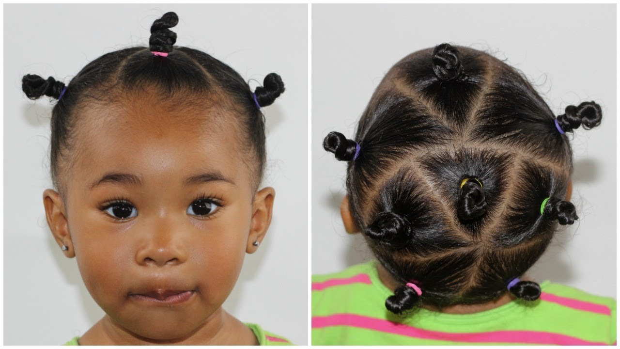 Toddler Bantu Knots | Toddler Hairstyles - YouTube
