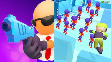 Run n gun Aim shooting All levels - gameplay android ios