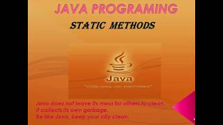 STATIC METHODS