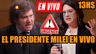 EL PRESIDENTE MILEI EN VIVO LE RESPONDE TODO A PERIODISTA ZURDA