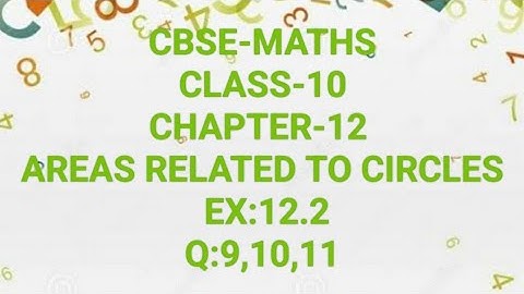 CBSE-MATHS|CLASS-10|CHAPTER-12| AREAS RELATED TO CIRCLES| EX:12.2|Q:9,10,11|in Malayalam|MJ ACADEMY|