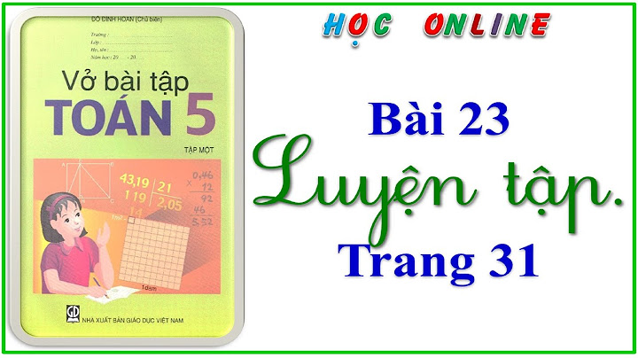 Giải bài tập toán lớp 5 trang 31 tập 2