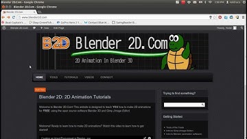 How to Make 2D Animations- Downloading Gimp and Blender @Blender2D.Com