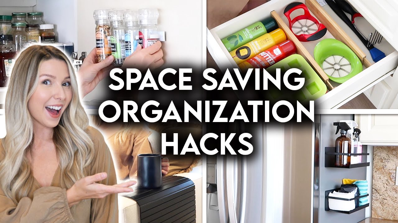 SMALL SPACE ORGANIZATION + STORAGE IDEAS | SPACE SAVING HACKS - YouTube