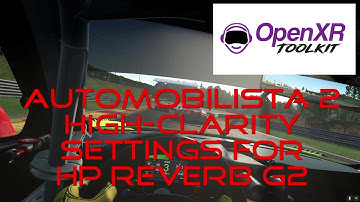 [AMS2] [VR] [OpenXR] [OpenComposite] High-clarity settings for HP Reverb G2 on Nvidia RTX3080