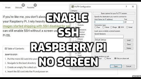 HOW TO ENABLE - SSH -on Raspberry Pi-First Boot