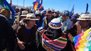 Así Evo Morales Ayma es recibido en Turco Oruro