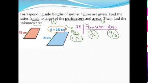 Using scale factors to determine perimeters and areas of similar figures
