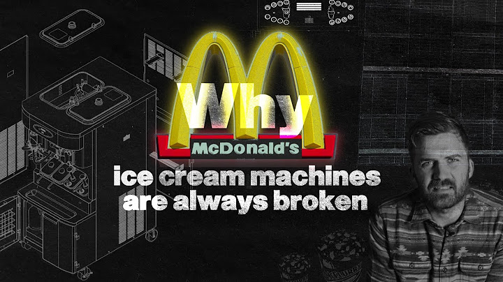The REAL Reason McDonalds Ice Cream Machines Are Always Broken