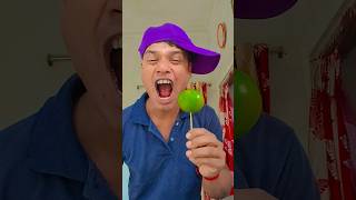 Baby Monkey Tastes a Lollipop... Then Bursts Into Laughter! 🍭😂😓😭c617 #shorts #cute