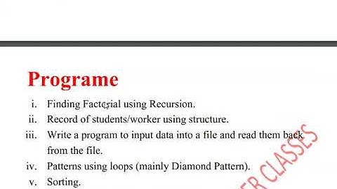 Guess Paper January 2020 Most Important  Repeated Question ‘O’ Level ‘C’ Language