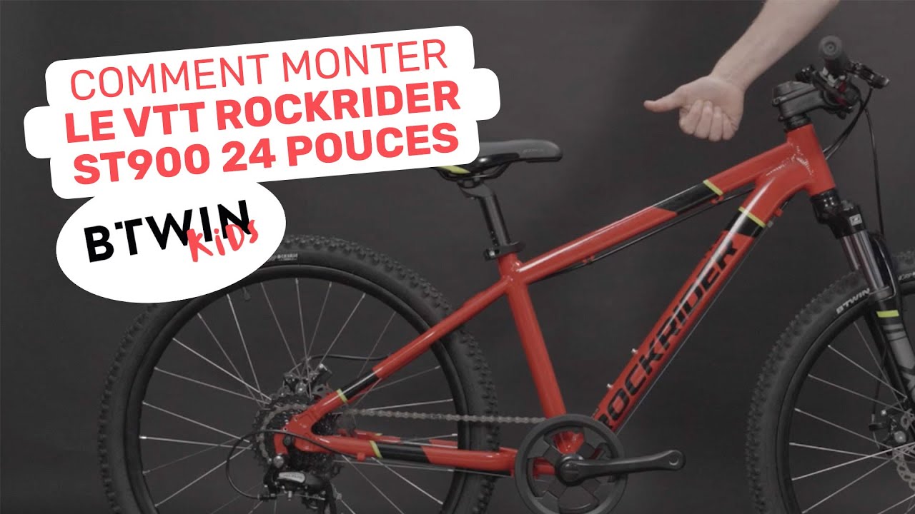 VTT ROCKRIDER 24 pouces 900 rouge: notice, réparation