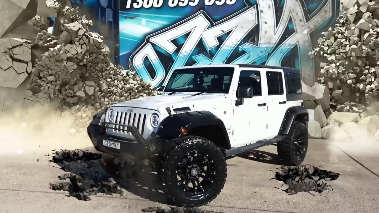 Jeep Wrangler TRANSFORMED!! | 35 inch Monsta Tyres  Hussla Ambush  wheels. - YouTube