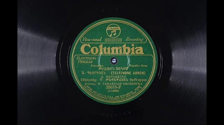 "Telephone Arnem," sung by A. Kevorkian, with M. T...
